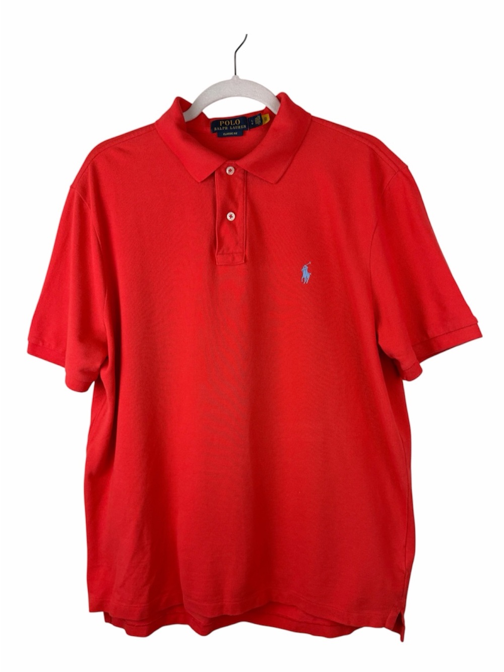 Polo by Ralph Lauren | Red Orange Classic Fit Cotton Polo Shirt | L